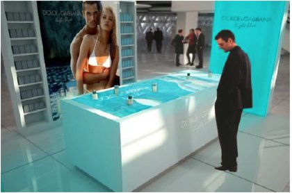 Dolce&Gabbana Light Blue Touch Screen Table